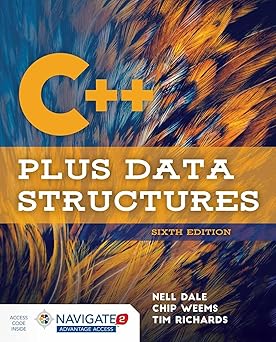Amazon.com: C++ Plus Data Structures: 9781284089189: Dale, Nell, Weems ...
