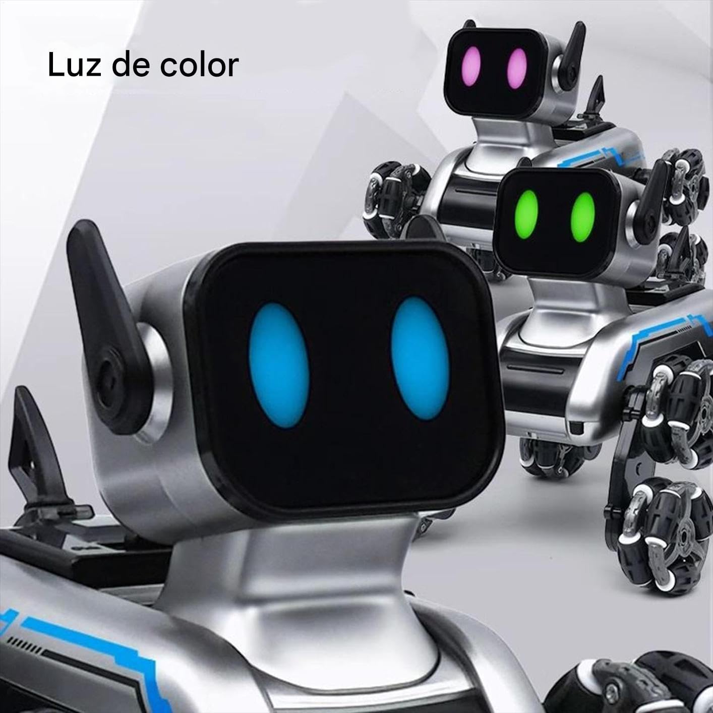 Genérico RC Dog | Robot Dog dla małych dzieci | Przedmioty do zabawy | Dziecko, 8-kołowy robotyczny szczeniak dla chłopców i dziewcząt w sypialni i