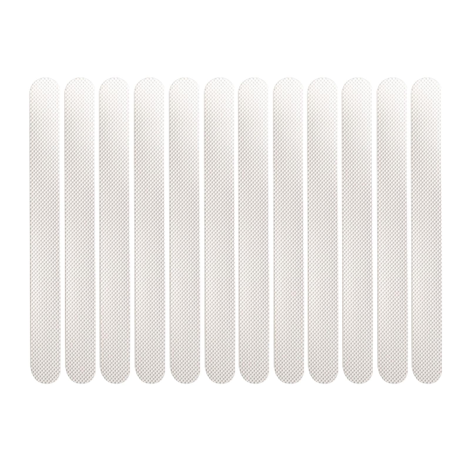 12Pcs Shower Anti Skid Stickers Anti Slip Strips for Showers Stairs Bath Tub White | Non-Slip Appliques & Mats | Bath-image-40