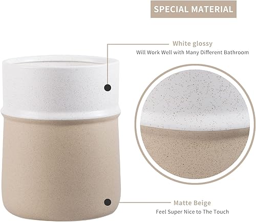 Miniatura 8 de Juego de accesorios de baño de 4 piezas y cubo de basura pequeño, decoración rústica de baño de granja, decoración de sala de estar y accesorios,