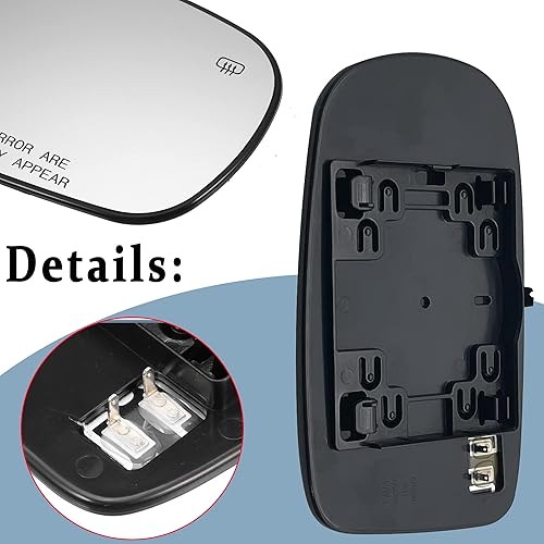 Miniatura 6 de Cargador de cristal con calefacción lateral del pasajero compatible con Dodge Challenger Charger Chrysler 200 300 de potencia derecha, espejo