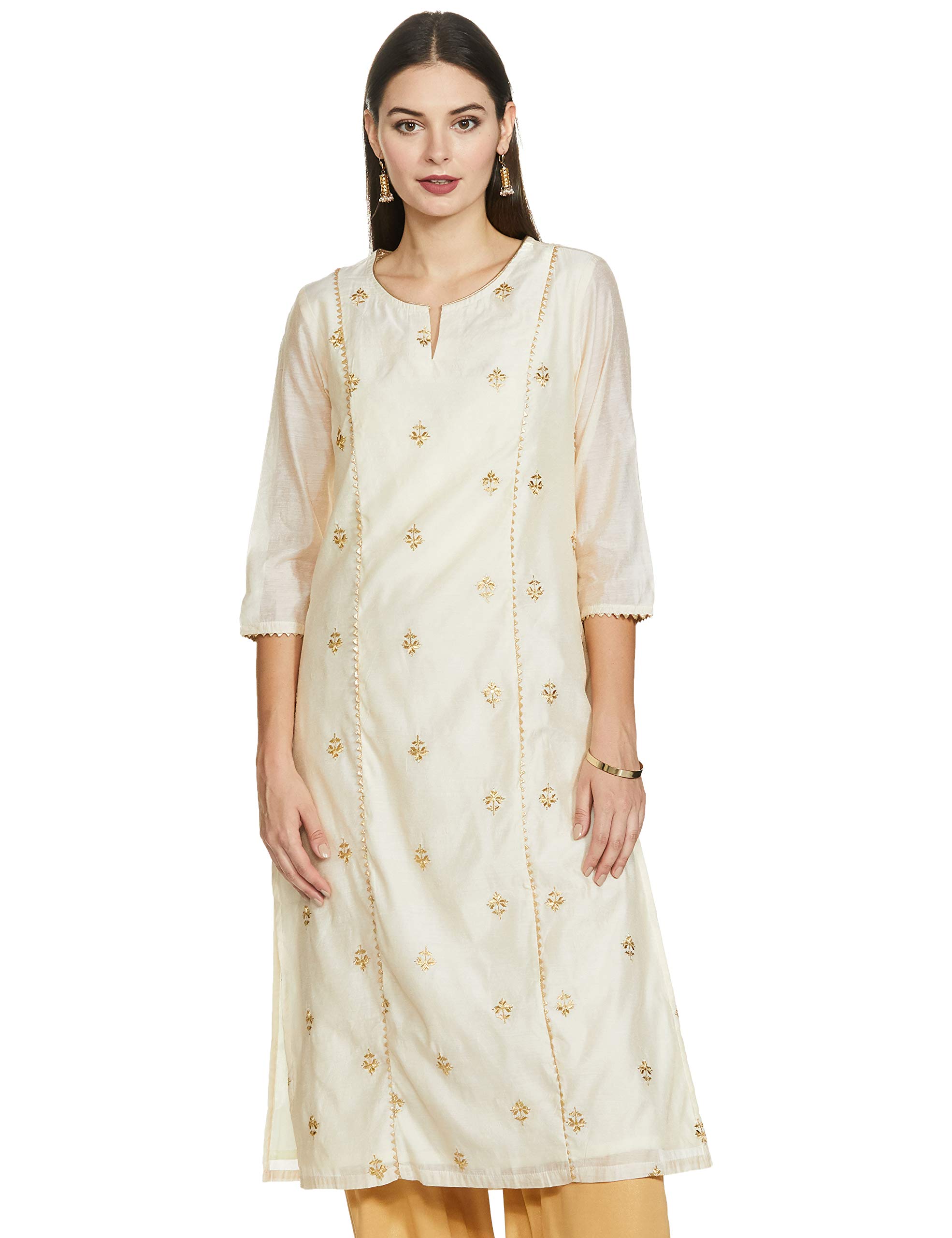 Zari Embroidered Chanderi Kurta