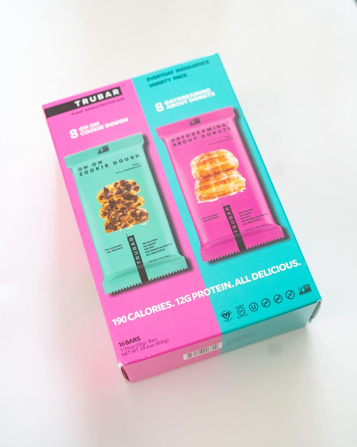 Trubar Plant Based Protein Bar Variety 16/1.75 Oz Amazon.ca Health