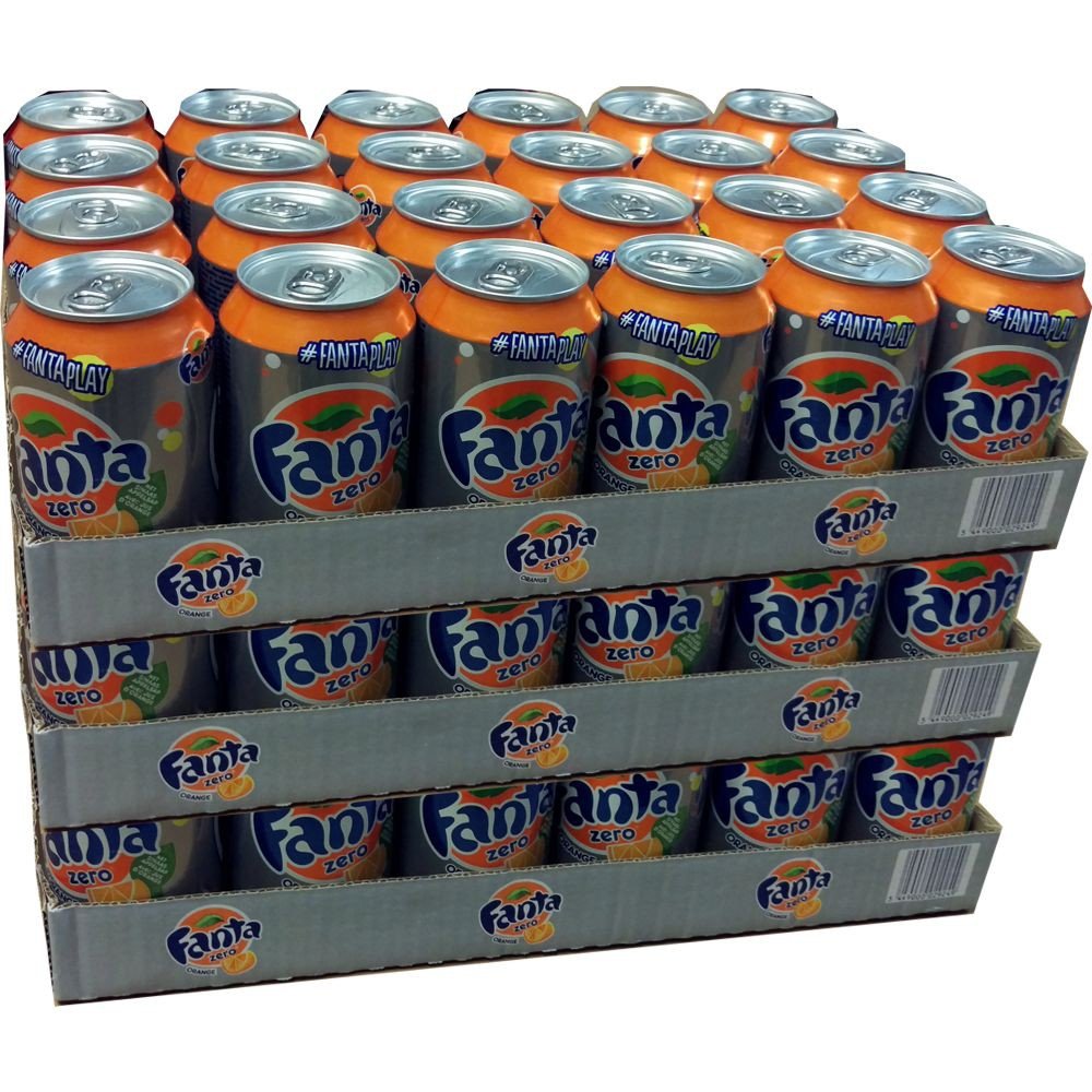 Fanta Orange Zero Lot de 72 boîtes de 0,33 l