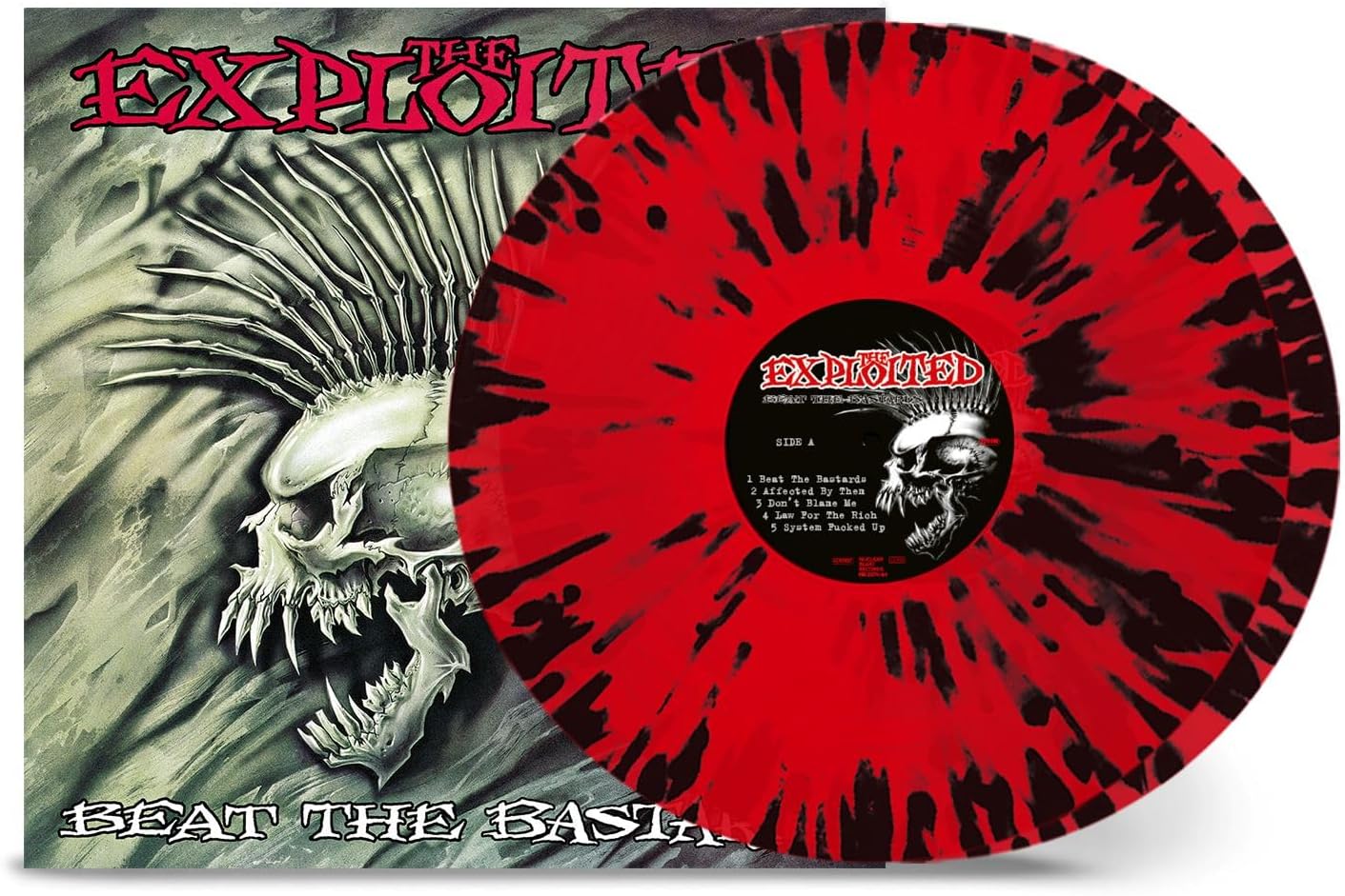Beat the Bastards - Trans Red & Black Splatter
