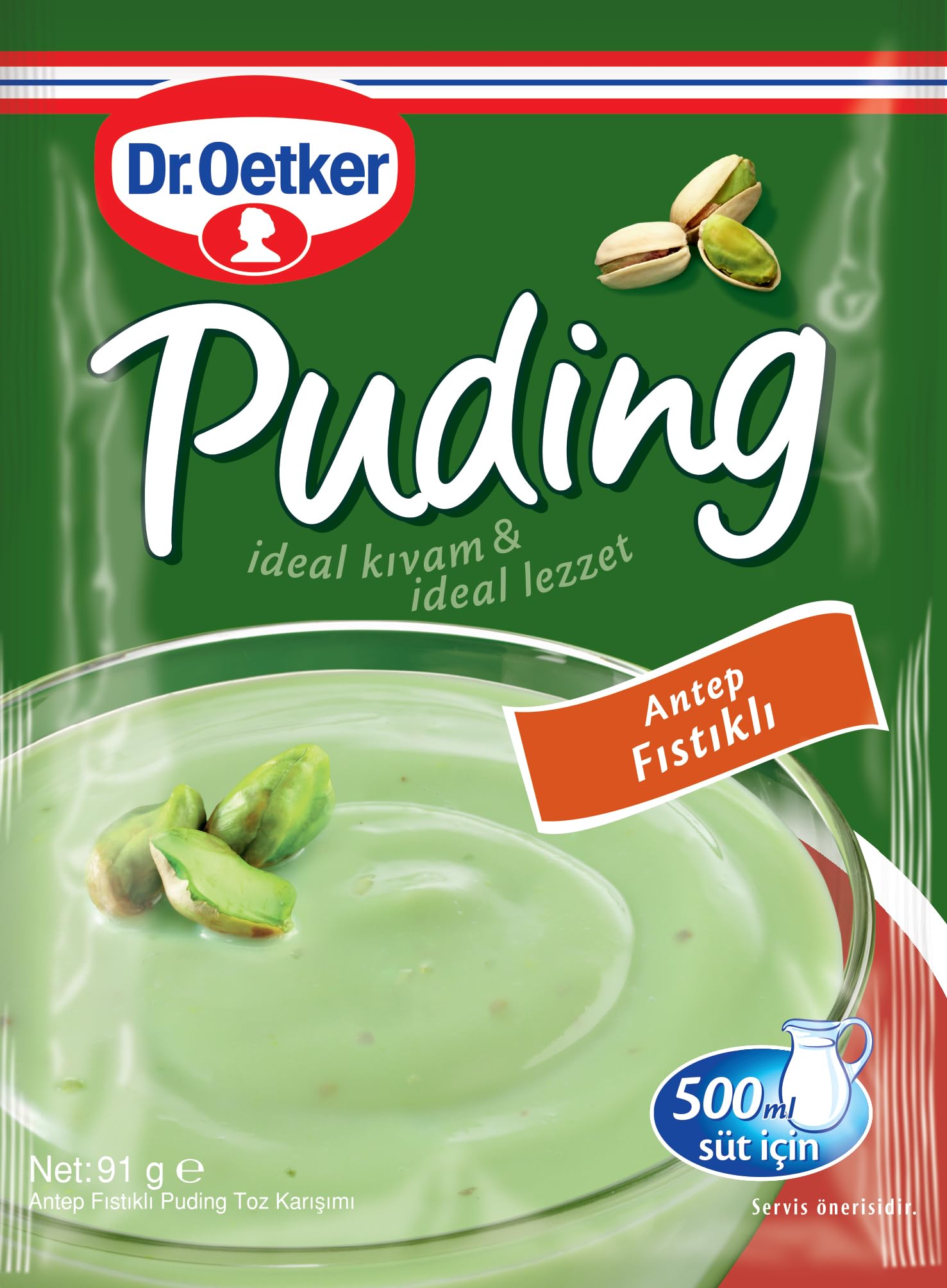 Dr. Oetker Puding Antep Fıstıklı 91 Gr