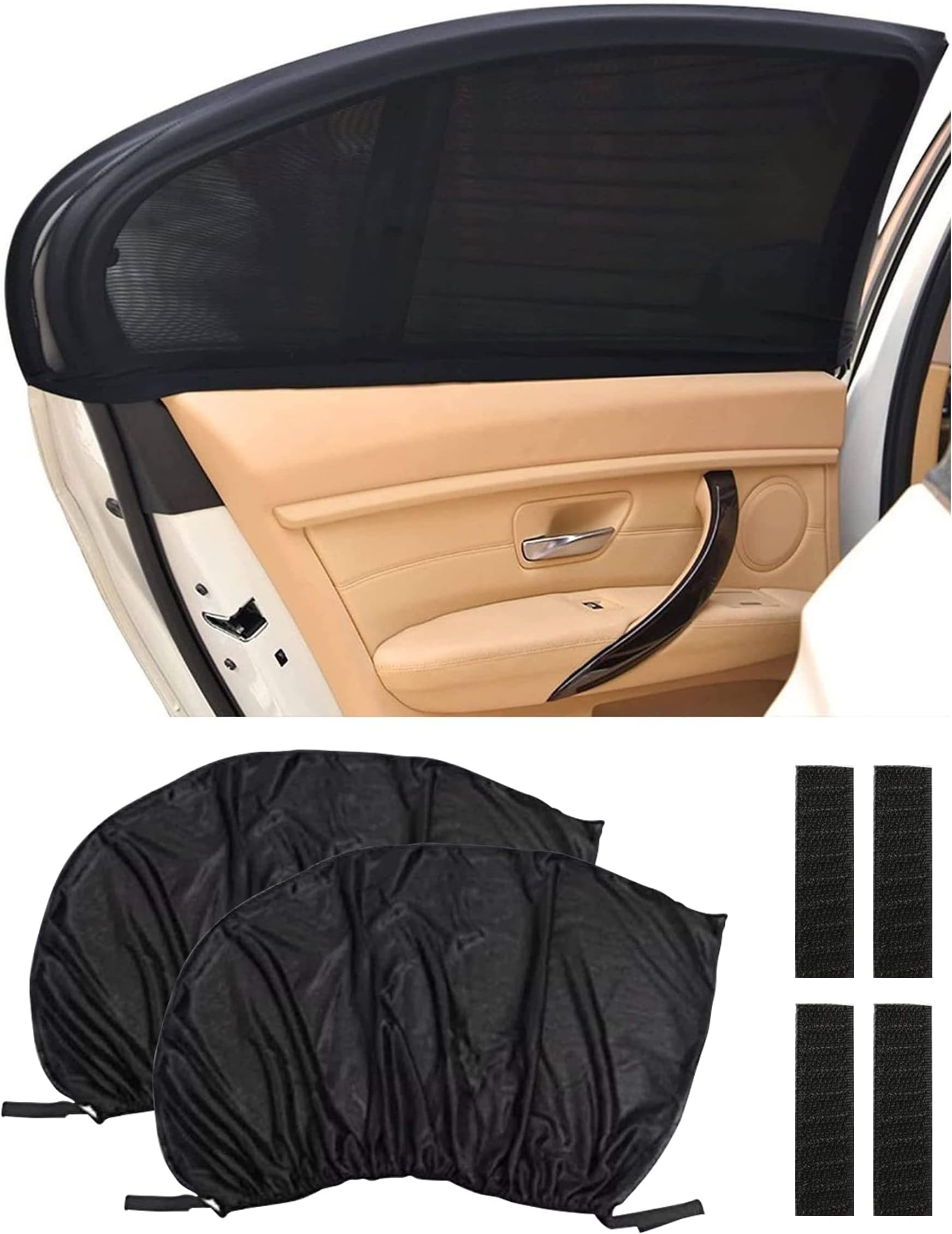 ESEWALAS 2 Pack Car Window Shades,Car Sun Shade for Rear