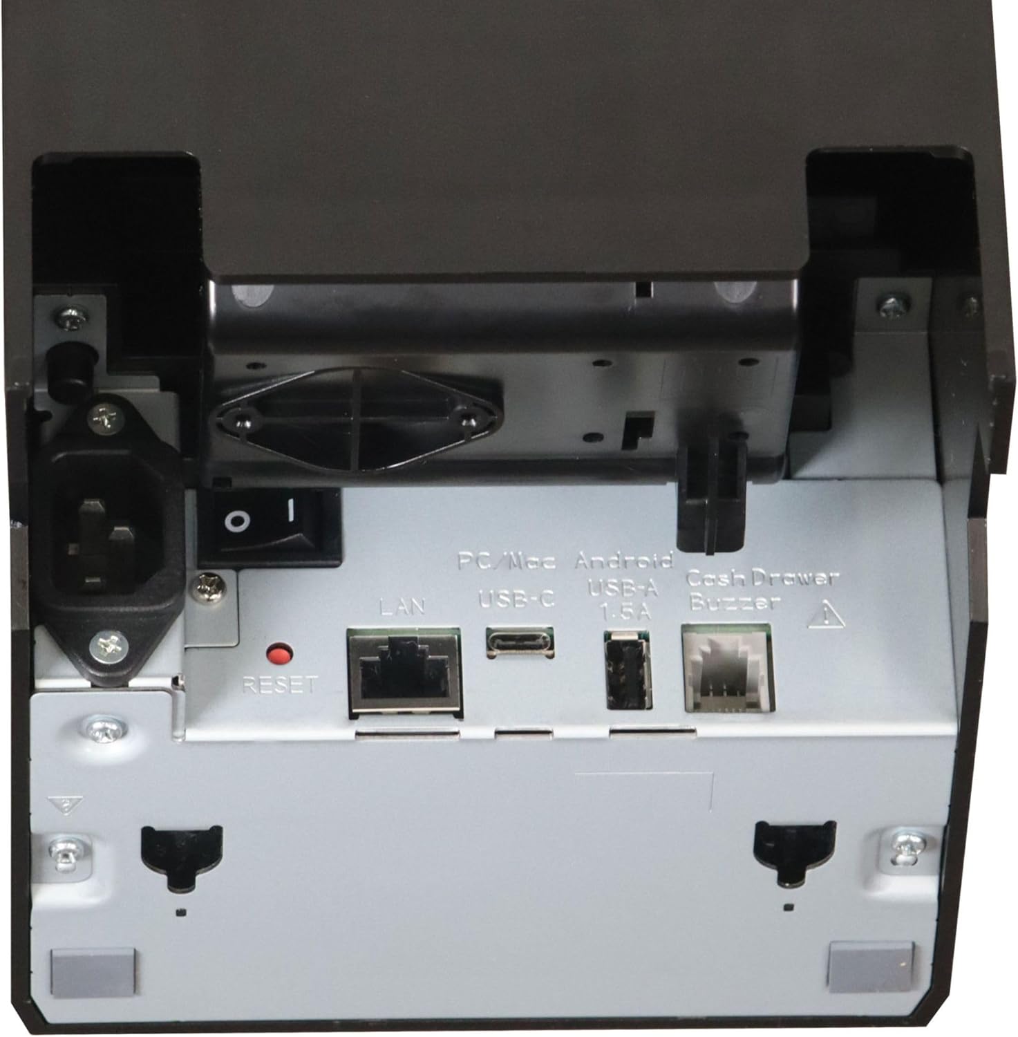 Star Micronics TSP143iV X4 Thermal Receipt Printer - USB-C, Ethernet (LAN), WLAN, Bluetooth, CloudPRNT, Android Open Accessory (AOA), USB Cable Included, Internal Power Supply, Gray