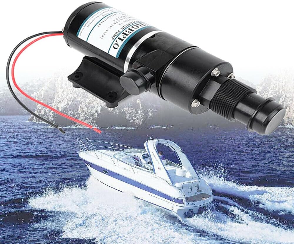 RV Waste Pump Mount Macerator Water Pump 12V Sewerage Pump for RV Marine Trailer Toilet Sewer