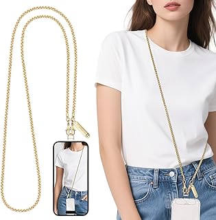 Metal Phone Chain Set,Crossbody Phone Lanyard and Wristlet Strap