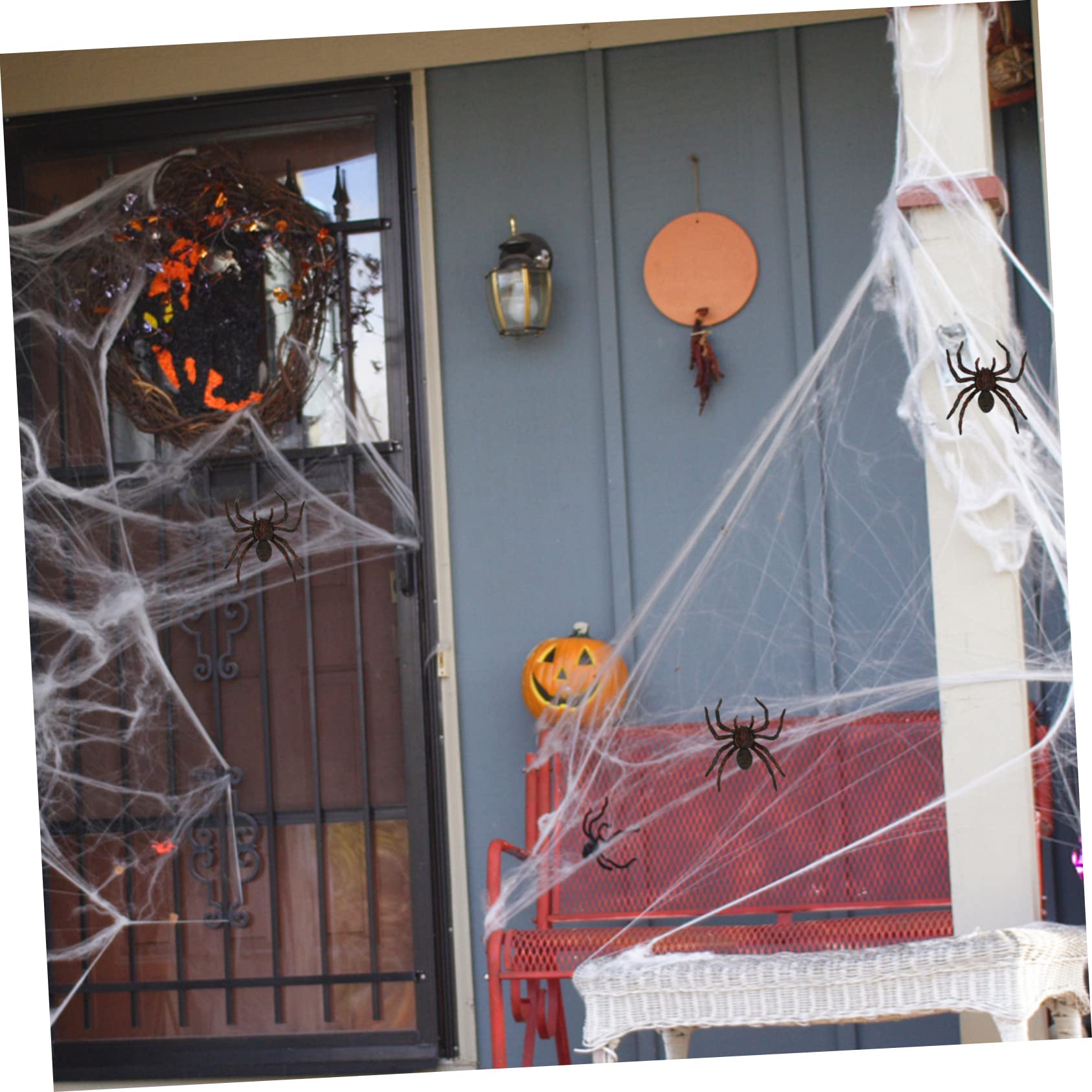 UPKOCH 3 Pezzi Ragno di Halloween Gigante Finto in Pvc Ragno Macabro Orribile Riutilizzabile per Casa Stregata e Giardino