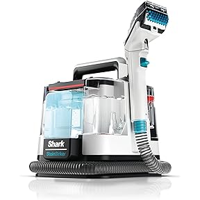 Shark Carpet Cleaner Machine, Portable Upholstery StainStriker, Spot, Odor & Stain Remover, 2 Carpet Cleaner Solutions, 3 Tools, Perfect for Pet Hair, Area Rugs, Couches, Burgundy, PX203BRN