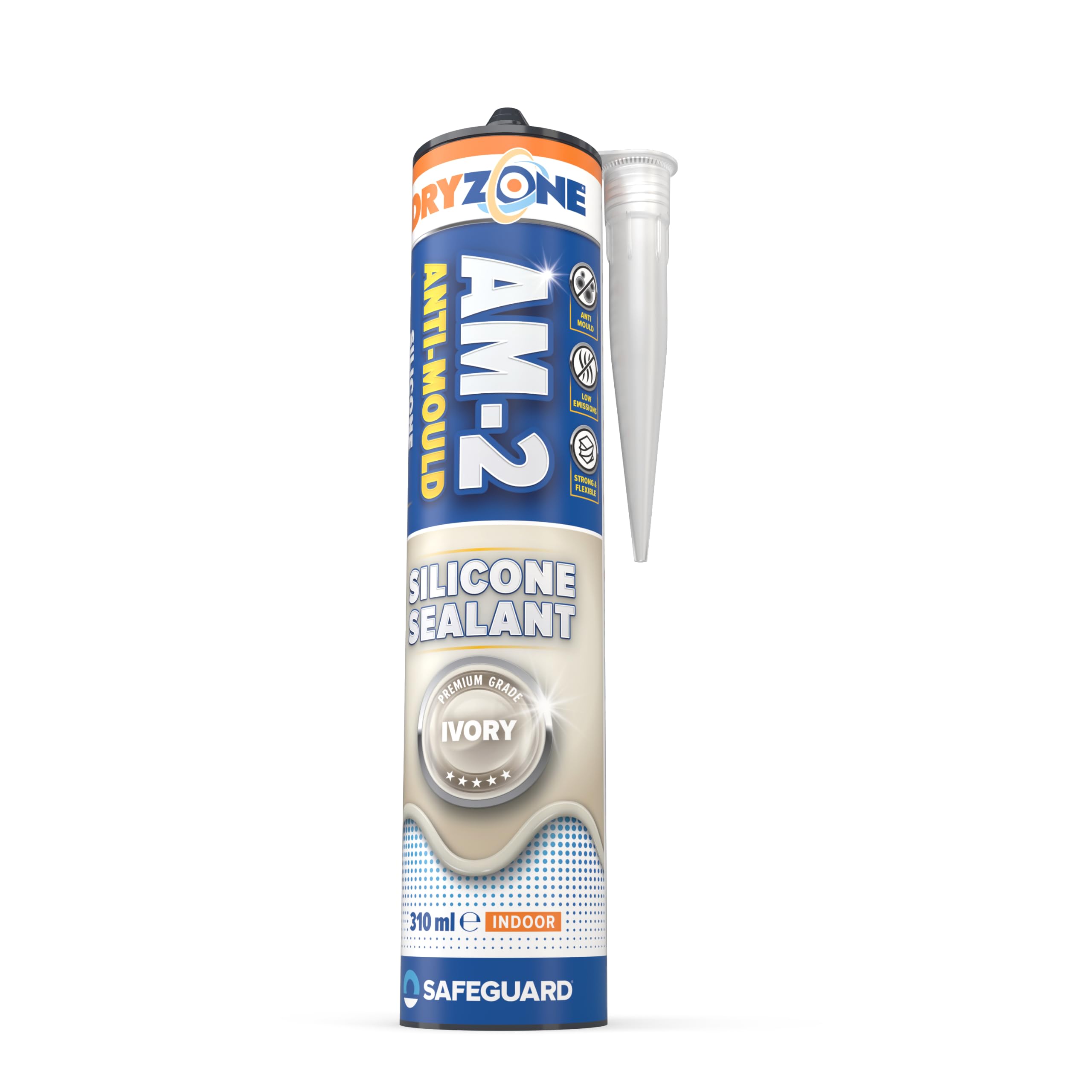 Dryzone Silicone Sealant Ivory Anti Mould 310ml