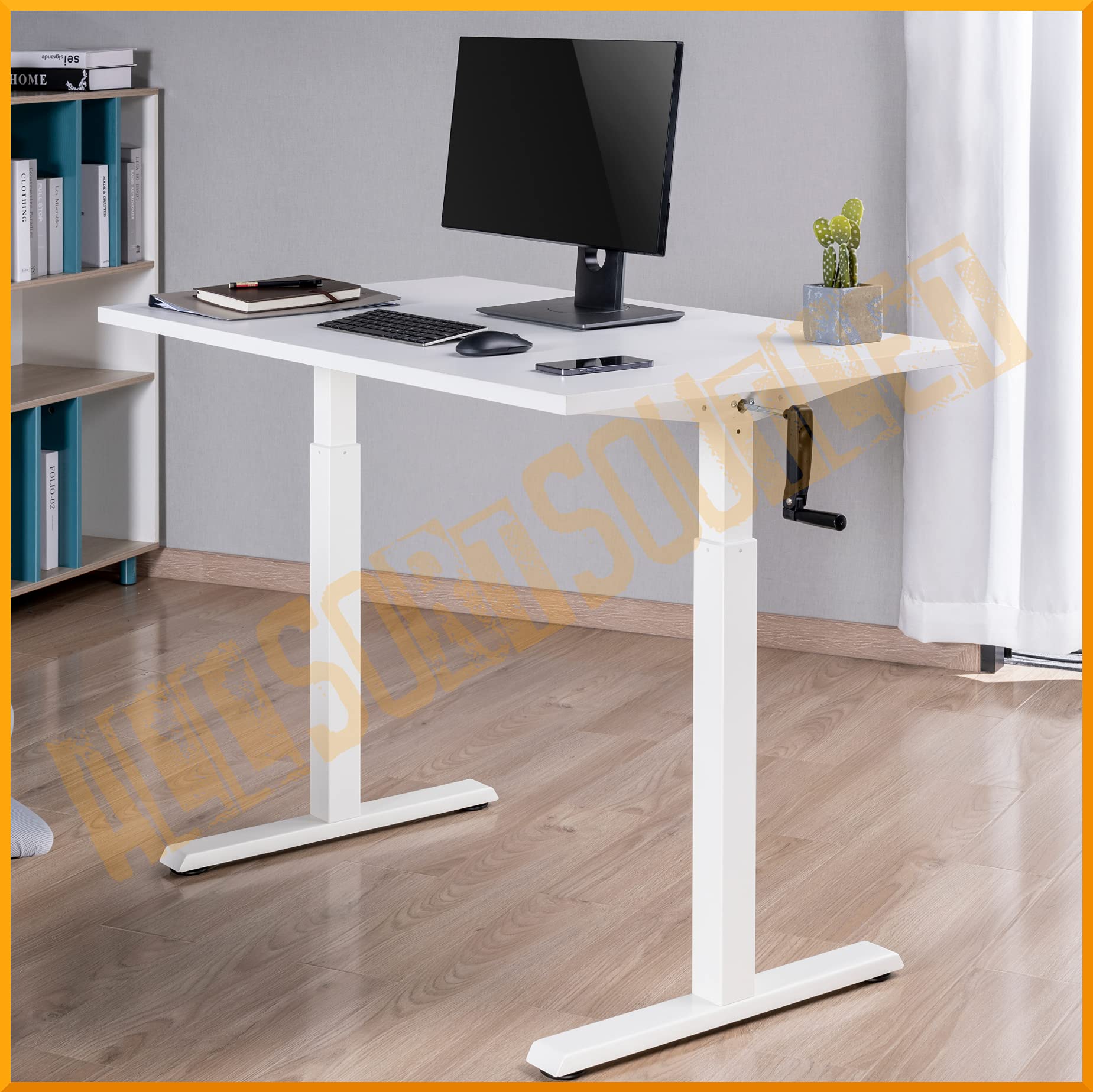 Buy Allsortsoutlet Height Adjustable Sit Stand Desk FRAME & WORKTOP