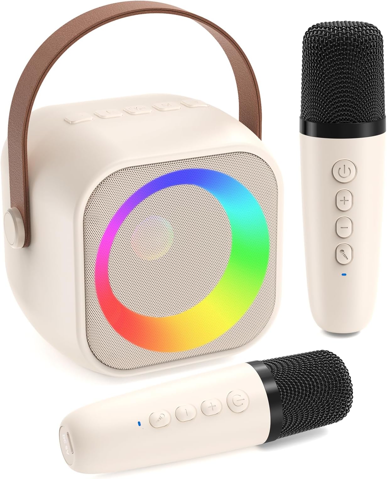 Karaoke Machine 2 Microphones, Birthday Gifts for Girls Toys Age 3-15 Year Old Girls Gifts Kids Microphone Toys for 3-12 Year Old Girl Birthday Presents for Kids