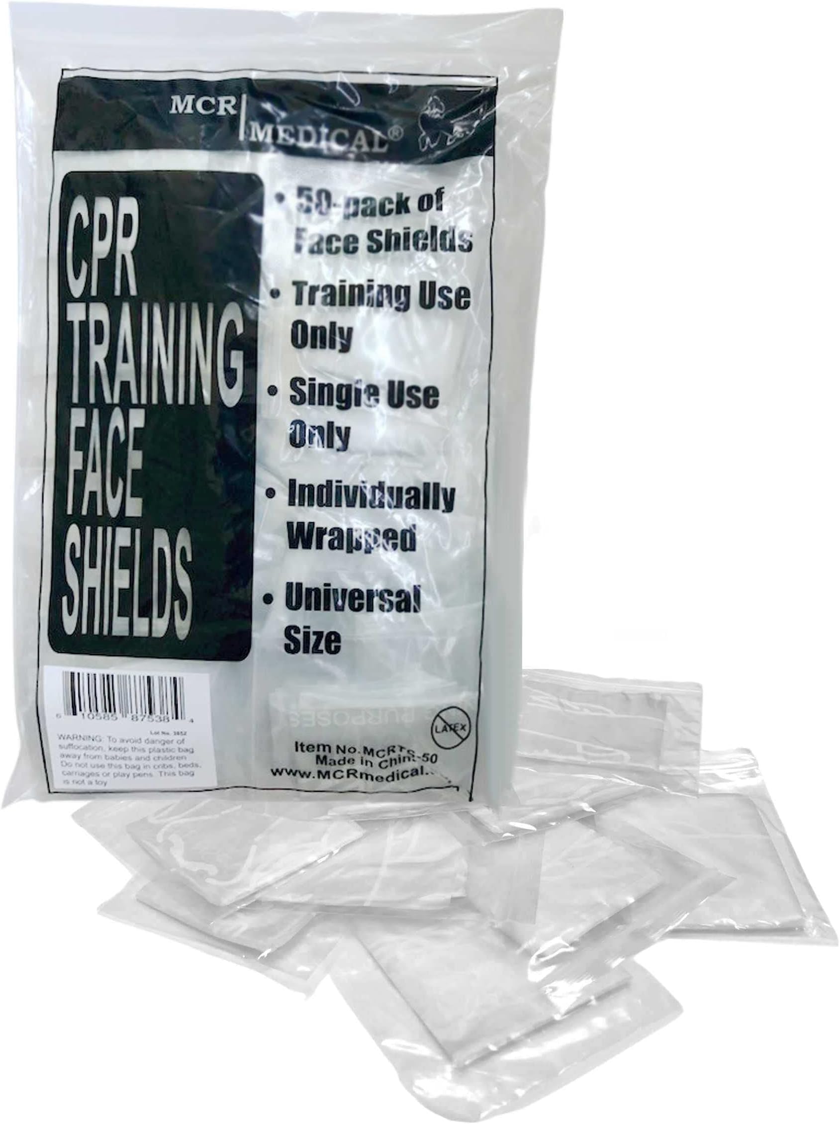 Pack of 50 CPR Training Shields, MCRTS-50, MCR Medical