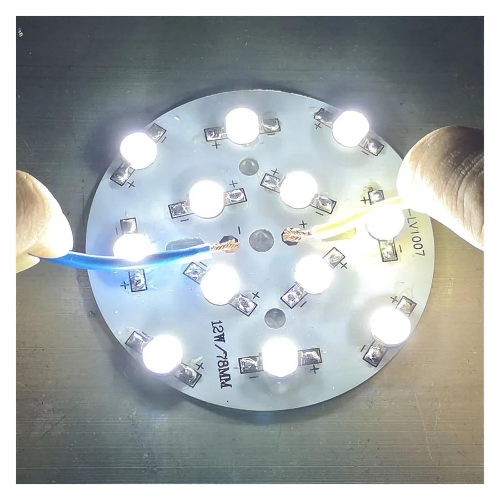 1 pz 10W LED diodo COB SMD Lampadina LED Driver di Bordo Adatto per faretti LED faretti da Incasso Riparazione Fai da Te (Colore: Solo Chip 3W)