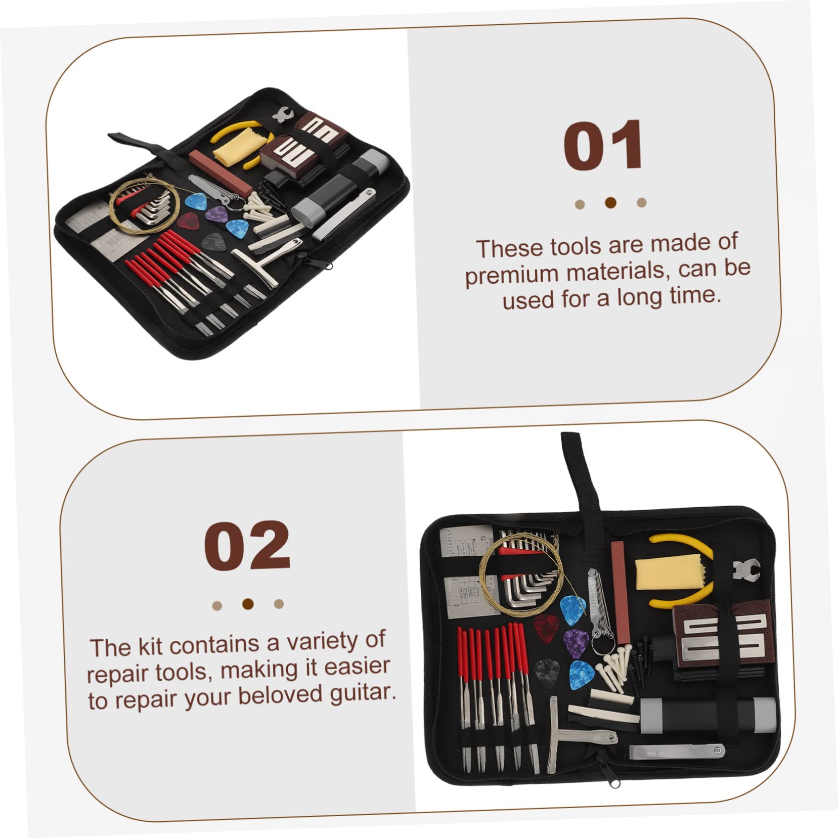VICASKY 72piezas Kit De De Reparación De De Equipos De Limpieza Portátiles Para De Accesorios Prácticos De Reparación y Cuidado De Instrumentos