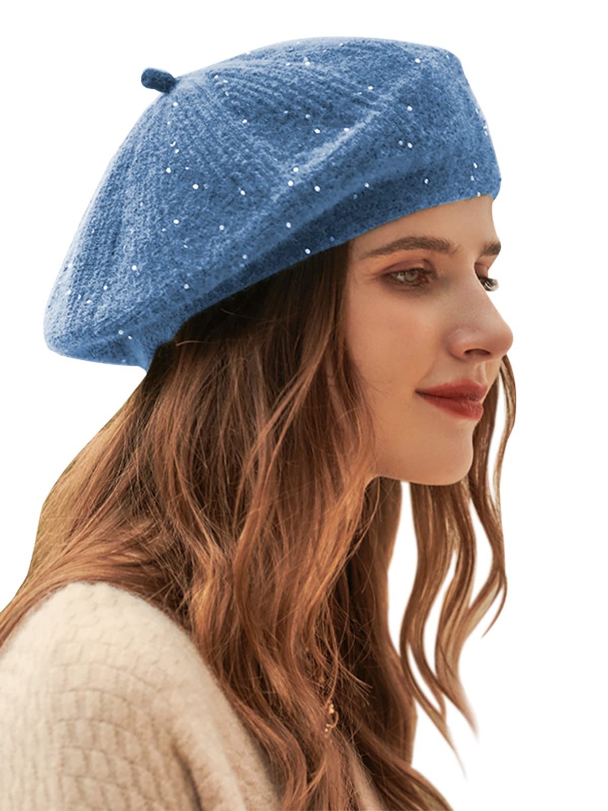 Muts van wolmix met pompons en Polo Bear voor dames | Ralph Lauren® NL