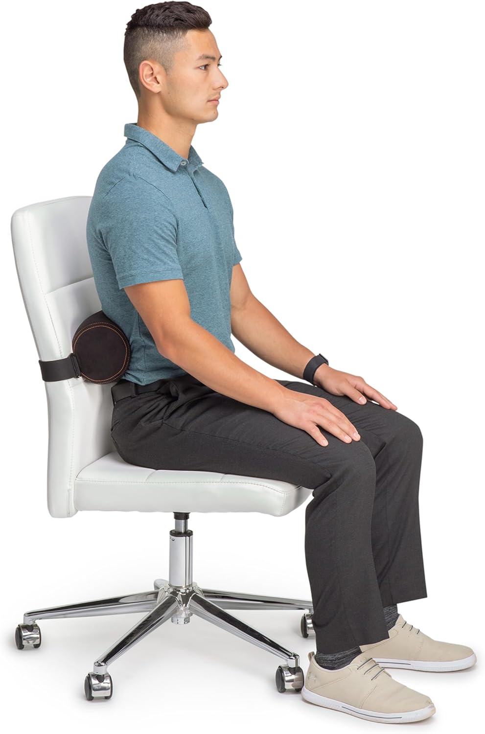 OPTP The Original McKenzie Signature Lumbar Roll – Premium Made Lumbar Pillow, Firm Lower Back Support for Chair and Lumbar Support for Car - for Improved Posture and Support (Pack of 2)