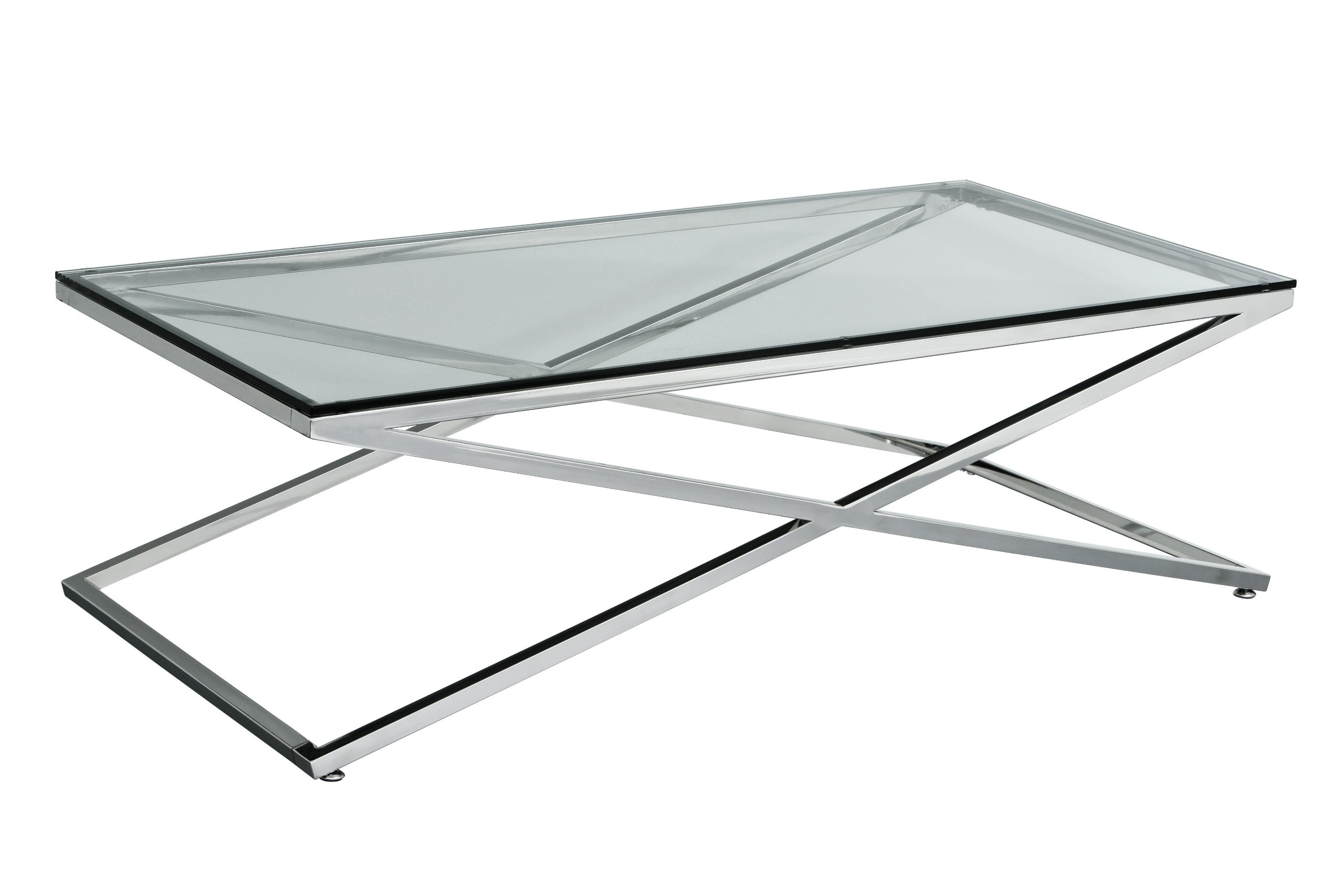 Montril Criss Cross Coffee Table - Silver