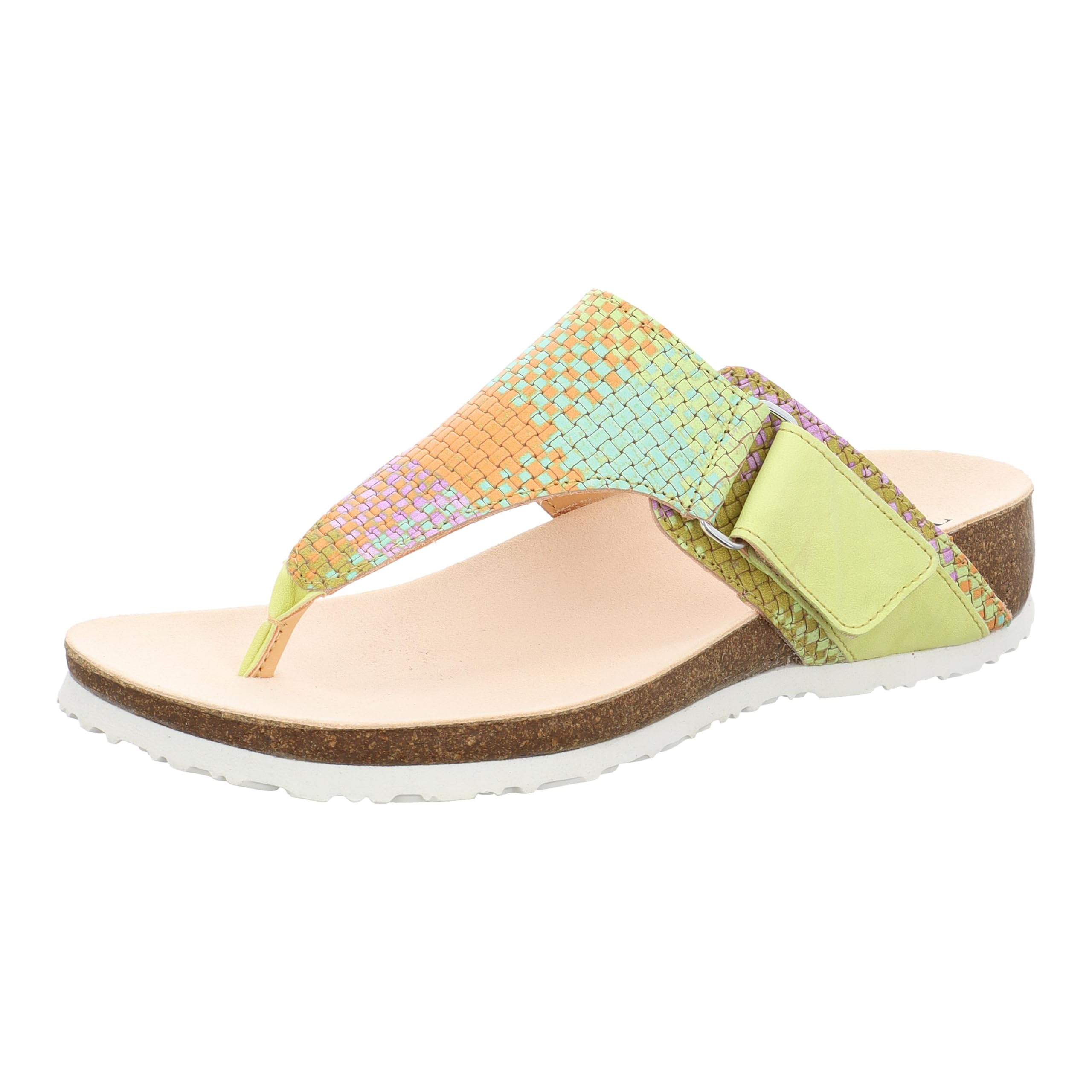 Think! Julia Women's Sustainable Toe Separator Sandals, Matcha Estate 9030, 6.5 UK