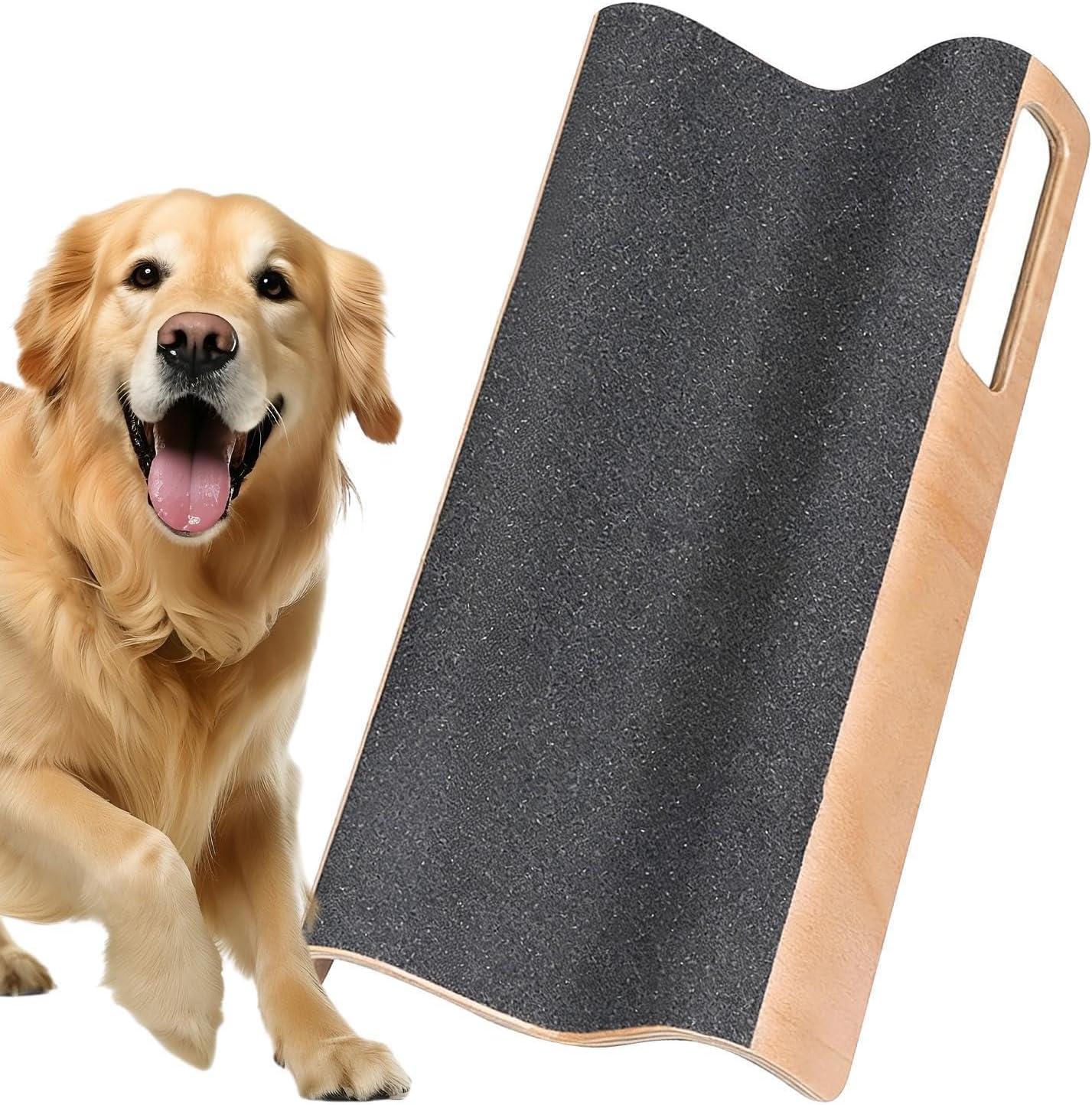 Dog Nail Scratcher Board, M Shaped Puppy Training Tool, with Double Sided Claw Grooming Design Pet Care Accessory for Home Indoor Bedroom Balcony Apartment Dormitory Travel