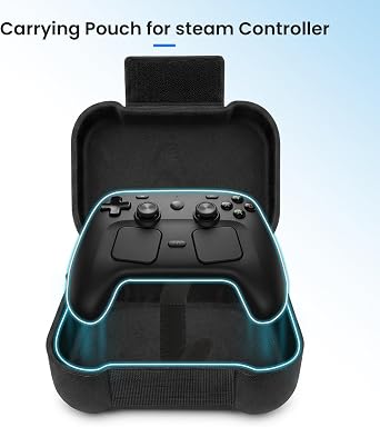 Carrying Case for Steam Controller 2026 - Shockproof Oxford Cloth Travel Storage Bag with Carabiner, Protective Bag for Steam Controller 2026 Gaming Handheld