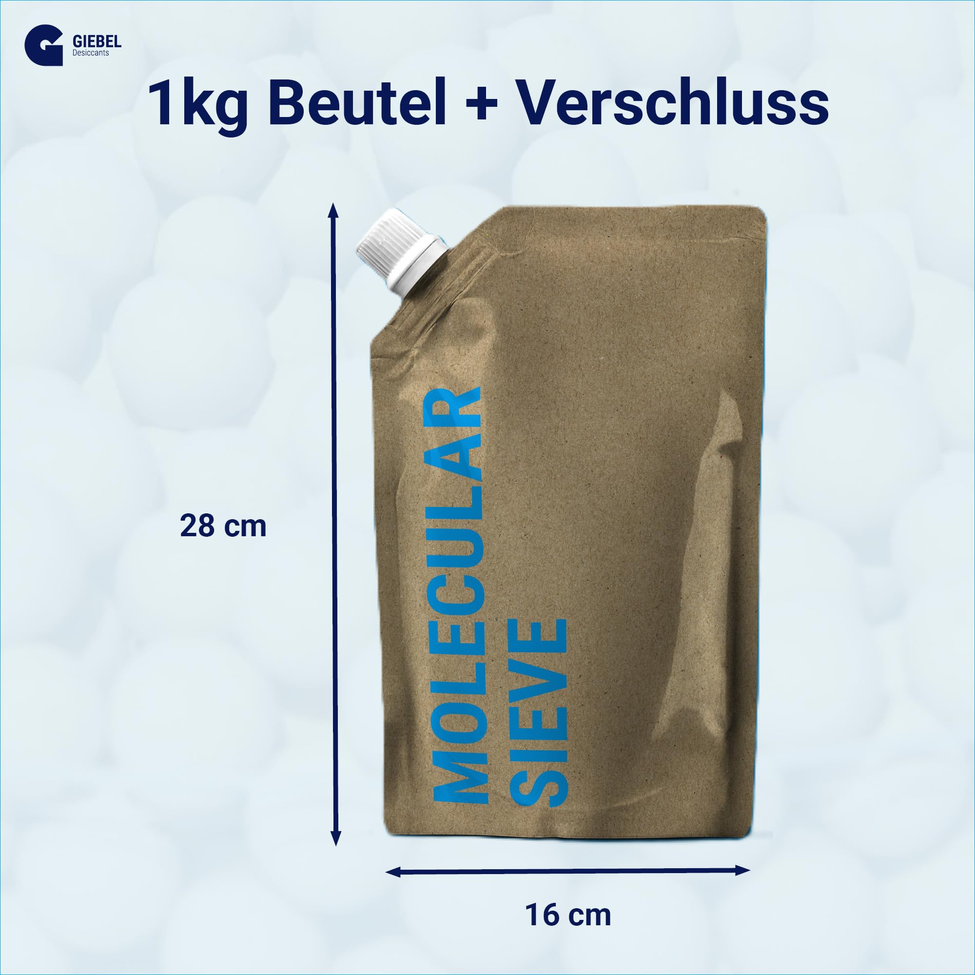CAGESPHERE Molekularsieb 3A Trockenmittel Granulat Zeolith 3,5kg, Selektive Adsorption, Tiefentrocknung, 3-5mm Körnung – Trocknung von Luft, Gasen & Flüssigkeiten