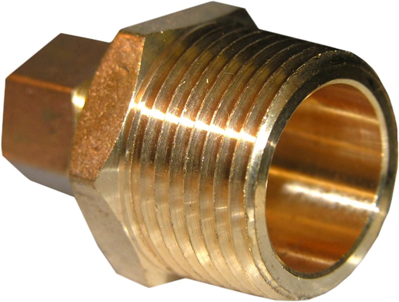 LASCO 17-1309 1/4-Inch Compression By 1/8-Inch Male Pipe Thread Straight Brass Needle Valve