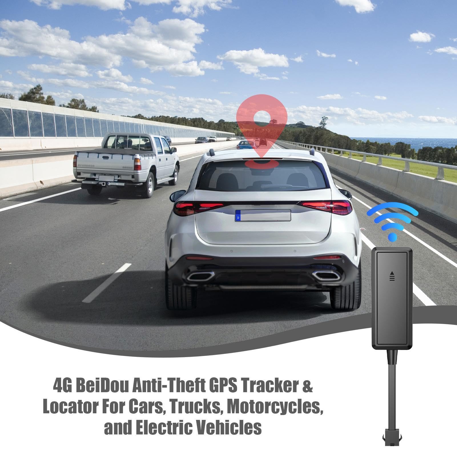 Traceur GPS Pour Voiture Sans Avertissement de Charge et Télécommande