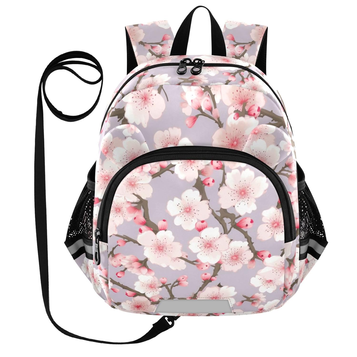 Cherry Pink Toddler Harness Backpack for Boys Girls 3-6 Years Kids Backpack with Anti Lost Safety Leash Baby Travel Bag for Walking Travel Preschool