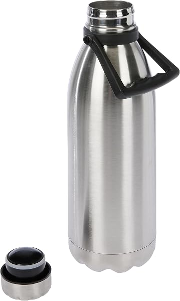 Nerthus FIH 593 593-Thermos a Doppia Parete per Freddo e Caldo. Design Inox di Acciaio Inossidabile Senza BPA. Tappo ermetico, Metallo, 1500 ml - 4