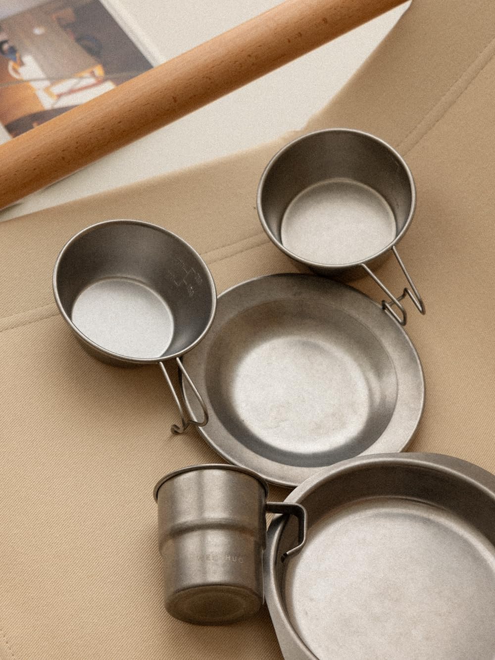 WENSHUO Outdoor Mug,Small Camping Cup,Vintage Stainless Steel,10.14 fl oz (300 ml) - Image 6