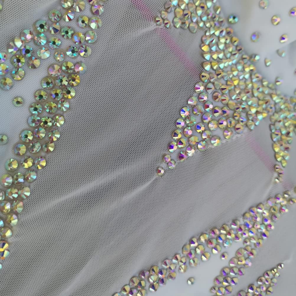 Ice Skating Competition Wear Figure Skating Dress Girls Women Crystals Costume Roller Skate Dress Handmade