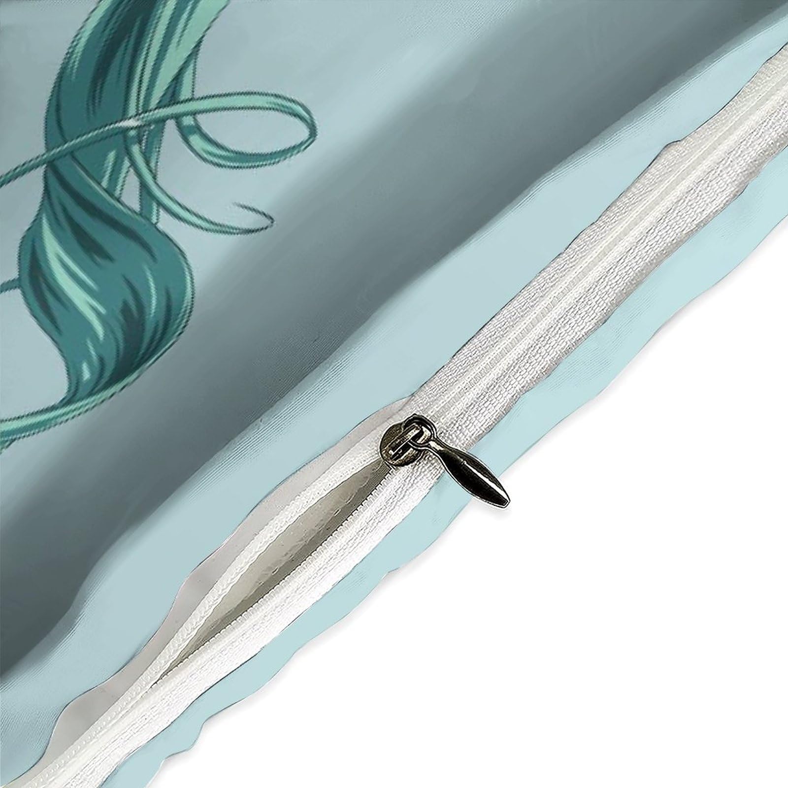 Parure de lit 3D Hatsune Miku 3 pièces avec housse de couette et taie d' oreiller pour dortoir, simple, double, king size, 140*200cm - Maison