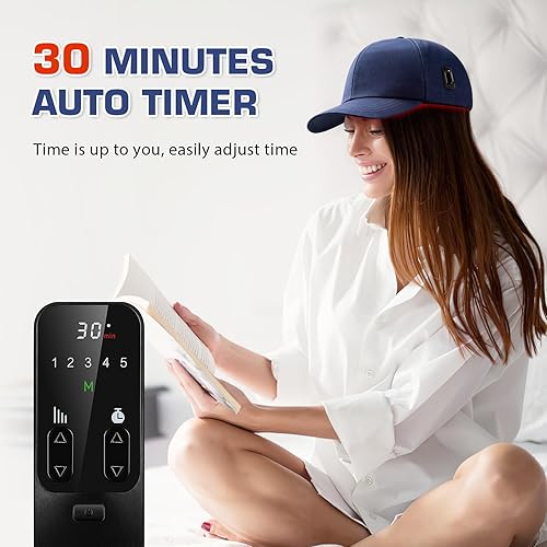 Miniatura 3 de Casquillo del crecimiento del pelo del laser, casquillo de la terapia de la luz roja para el