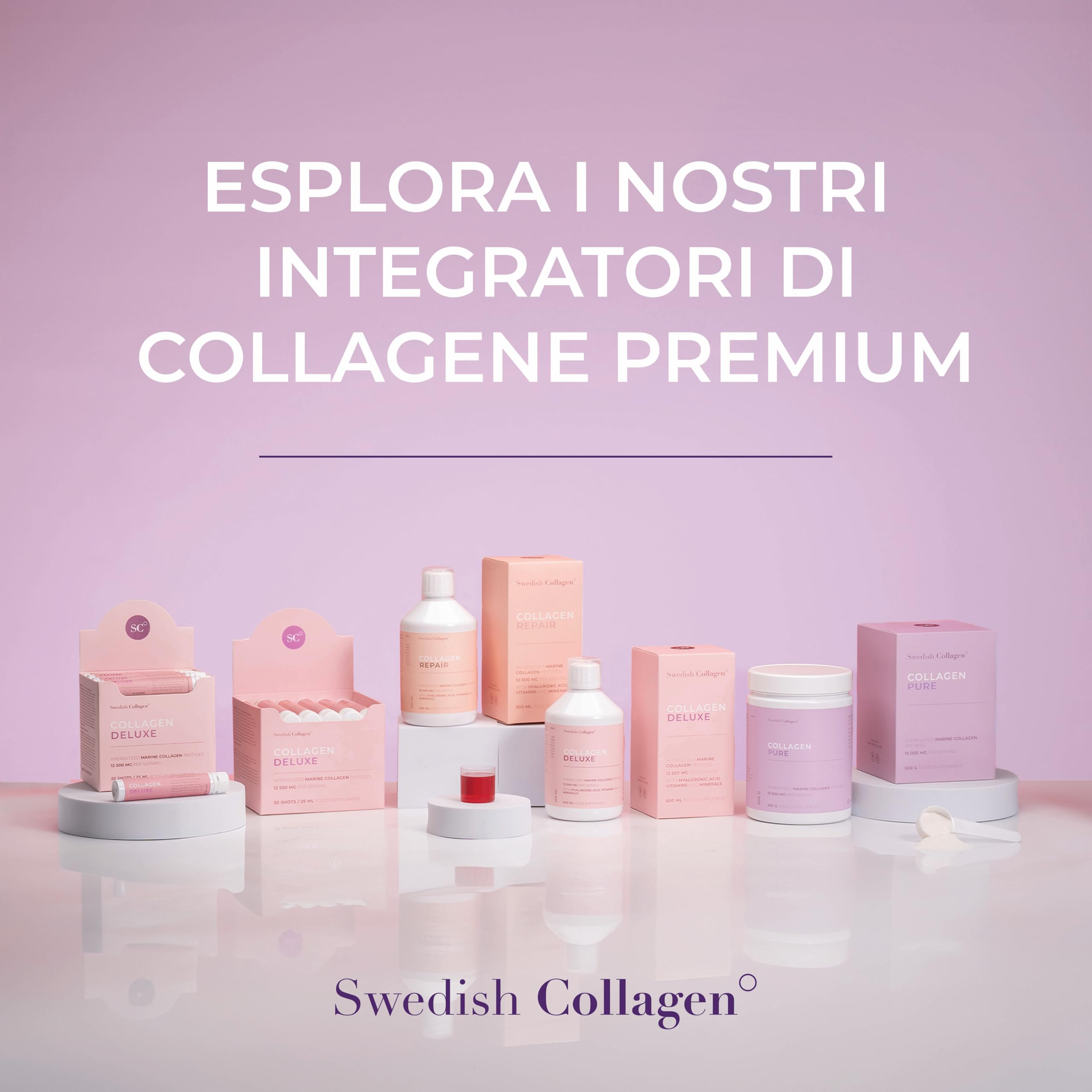 Collagene Pure x 2 I 2 contenitori di polvere di collagene idrolizzato al 100% (tipo I e III) I Odorless e senza sfuggito I Easy Mix - 60 Day Supply