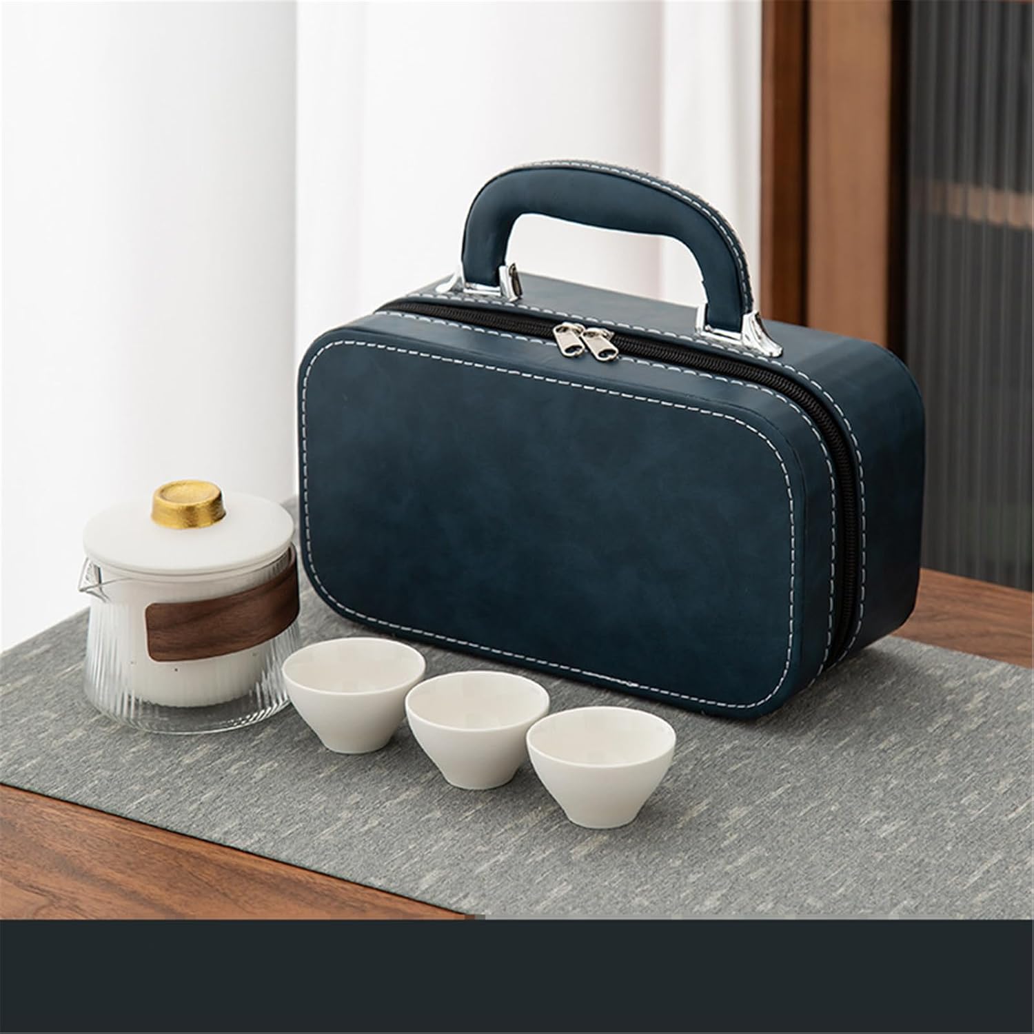 Ceramic Teapot with Tea Canister Tea Set-Sets3