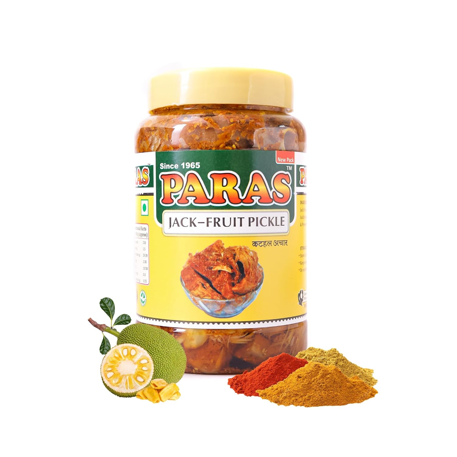 Paras Banarasi Jackfruit Pickle 500g | Kathal Ka Achaar in Mustard Oil | Made with Fresh Indigenous Jackfruit | Spicy & Flavourful | Traditional Homemade Indian Pickle | Vegetarian Meat Taste