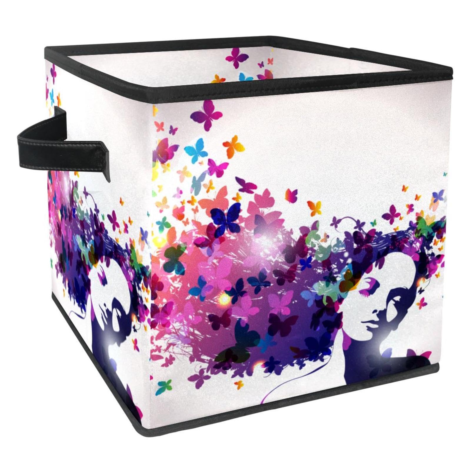 Boîte de rangement pour jouets et livres solution gain de place en tissu