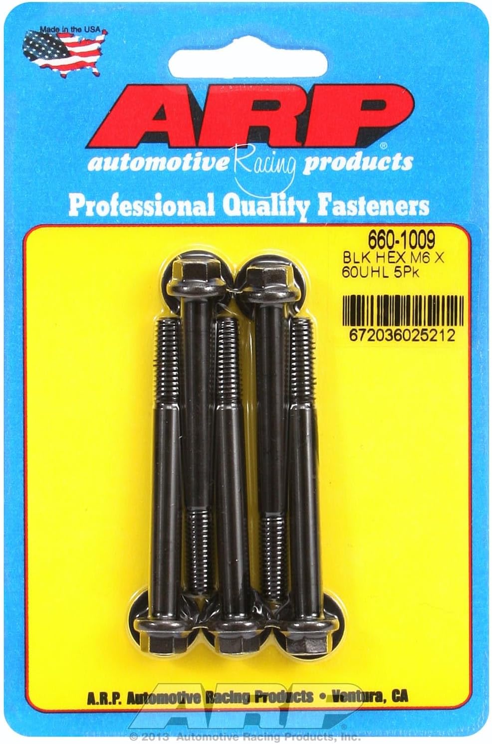 ARP (660-1009) Hex Oxide Bolt, Black