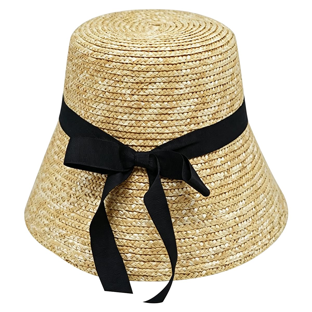 Sombrero de protección solar de ala ancha, sombreros de paja de verano para mujeres para exteriores