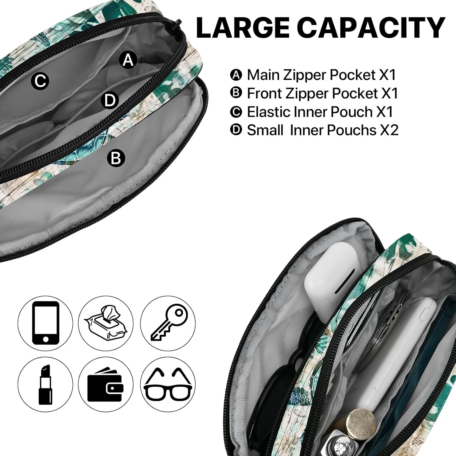 Sea Turtle Fanny Pack for Women Belt Bag Casual Waist Bags for Running Workout Hiking Traveling - Image 4