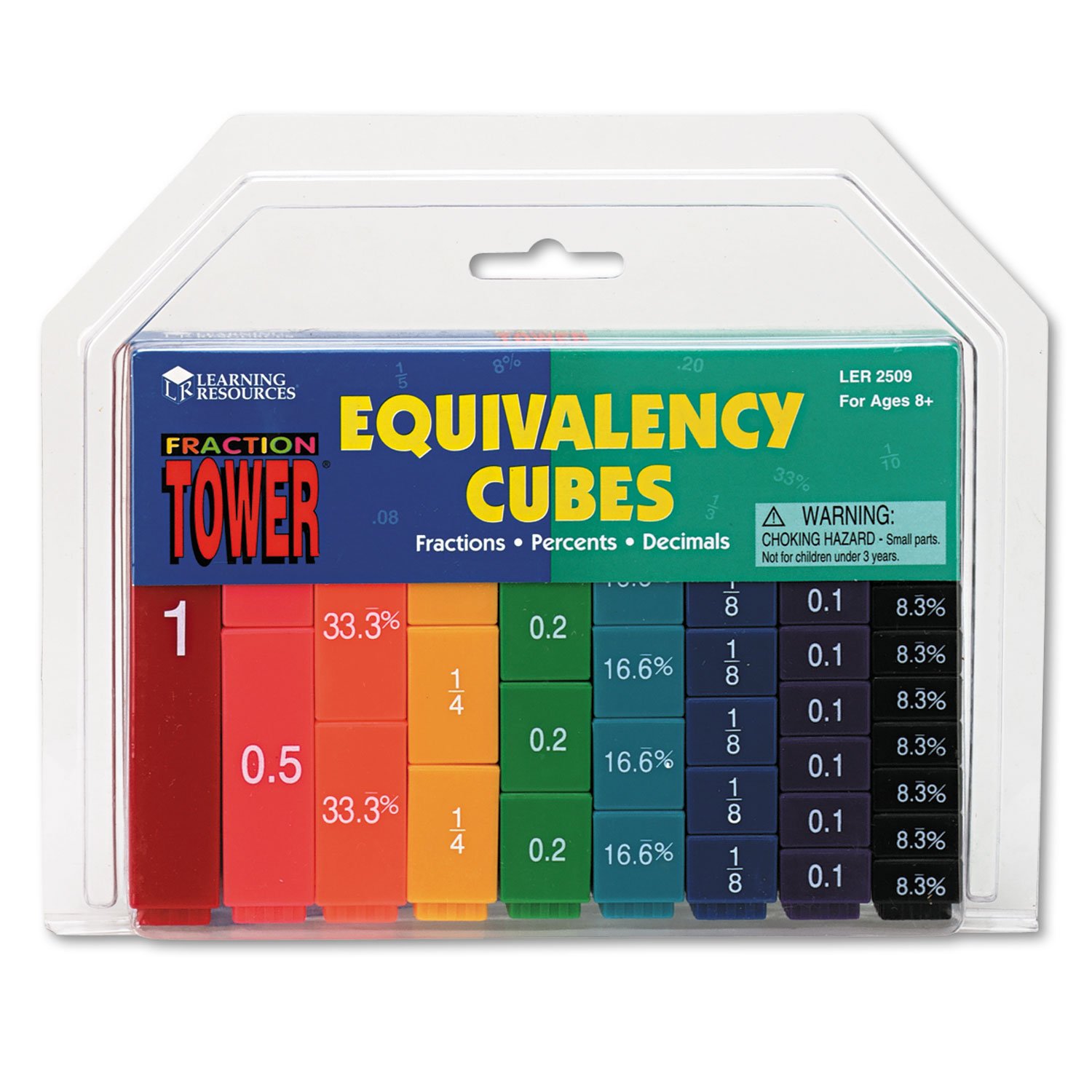 Learning Resources Fraction Tower Activity Set