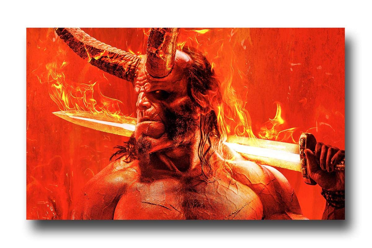 PIXELARTZ Wall Posters - Hellboy Poster - Office Wall Poster-Office Door Poster-Home Wall Poster-Wall Decor Poster