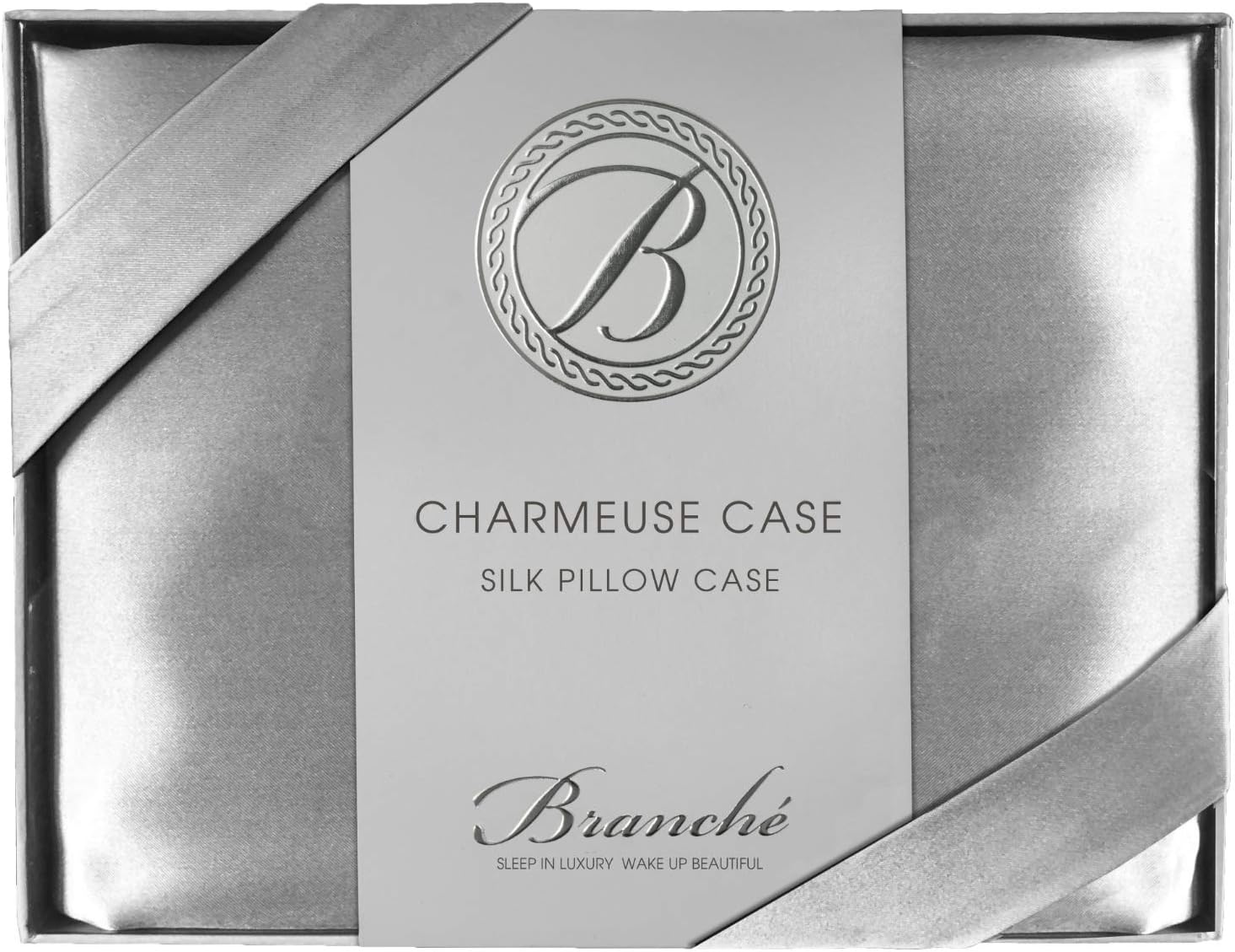 Branché Charmeuse Case, Queen/Standard, Silver