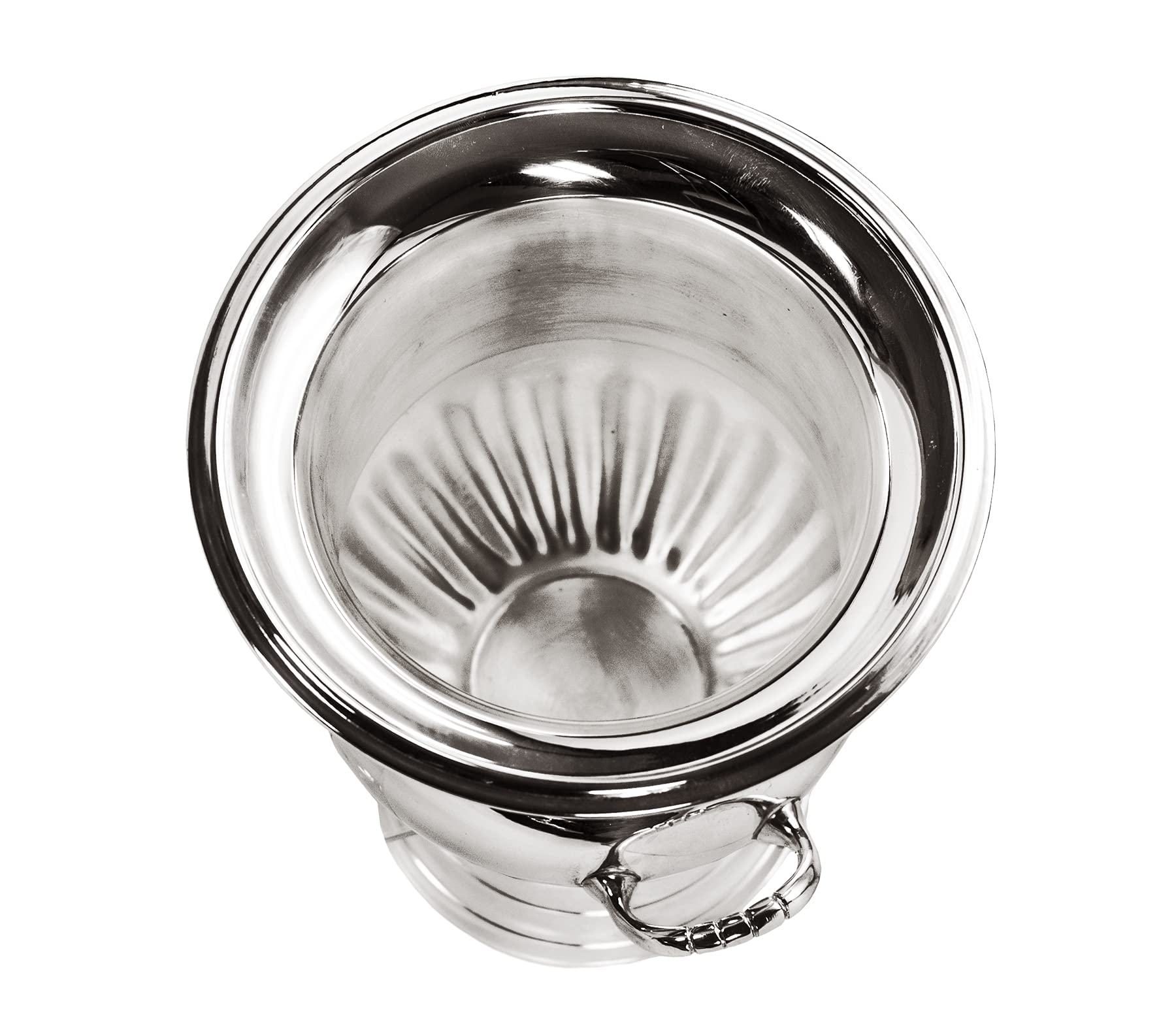 EDZARD Champanera Queen Anne (H 26 cm, Ø 23 cm), plateada gruesa, con asas, para 1 botella – enfriador de vino, enfriador de botellas, cubitera