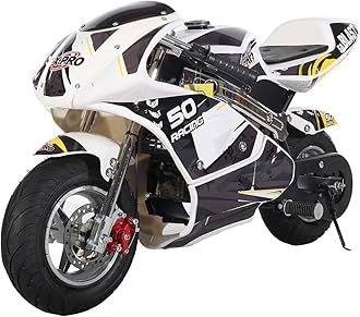 X-PRO Blast Mini Gas Pocket Bike, Gas-Powered Pocket Motorcycle, Perfect Mini Pocket Bike for Kids(Black)