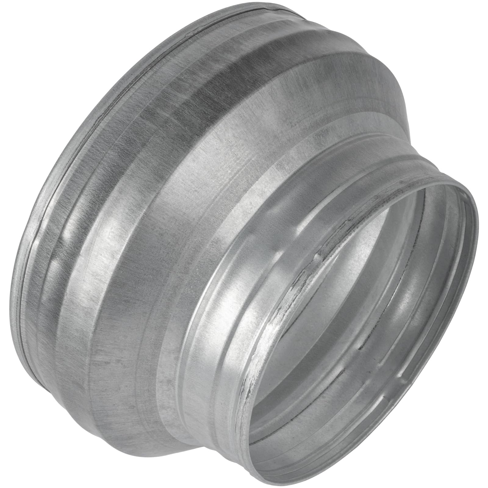 HVAC OV 8" to 6" Inch Round Duct Reducer - Galvanized Steel Pipe Increaser - Coupling for Round Duct Ventilation Systems - Heating & Cooling, HVAC